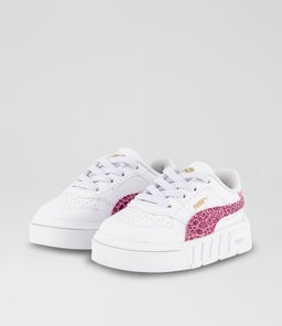 CALI COURT ANIMAL TODDLER PM WHITE PINK SMOOTH
