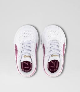 CALI COURT ANIMAL TODDLER PM WHITE PINK SMOOTH
