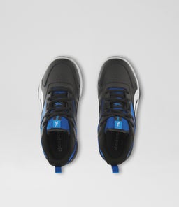 MORE BUCKETS JUNIOR RZ BLACK BLUE WHITE LEATHER