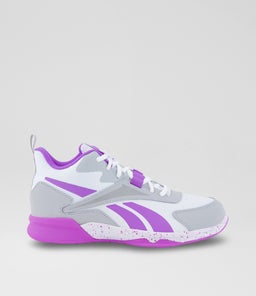 MORE BUCKETS JUNIOR RZ WHITE PURPLE LEATHER