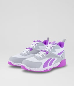 MORE BUCKETS JUNIOR RZ WHITE PURPLE LEATHER