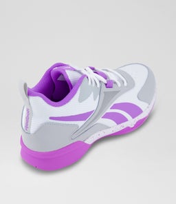 MORE BUCKETS JUNIOR RZ WHITE PURPLE LEATHER