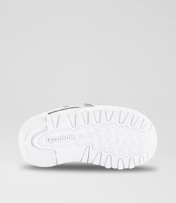 CL TODDLER RZ WHITE BLUE LEATHER