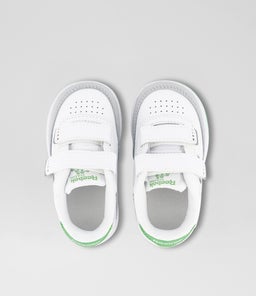 CLUB C 2V 2.0 TODDLER RZ WHITE GREEN LEATHER