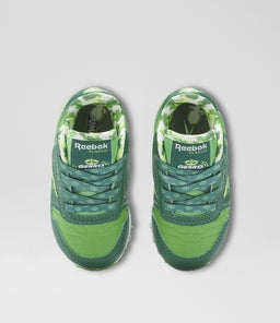 CL STEP N FLASH TDLR RZ GREEN GREEN WHITE LEATHER