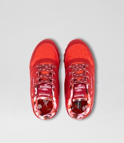 CL STEP N FLASH TDLR RZ RED PINK WHITE LEATHER