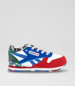 CL STEP N FLASH TDLR RZ WHITE BLUE RED LEATHER