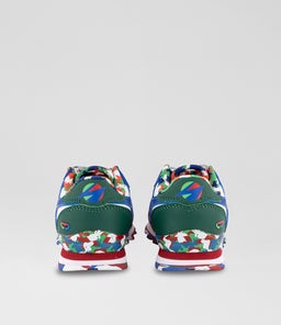 CL STEP N FLASH TDLR RZ WHITE BLUE RED LEATHER