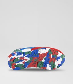 CL STEP N FLASH TDLR RZ WHITE BLUE RED LEATHER