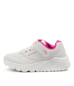 310451L UNO LITE JNR SK WHITE HOT PINK SMOOTH