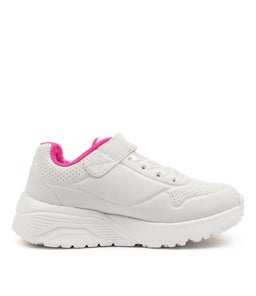 310451L UNO LITE JNR SK WHITE HOT PINK SMOOTH
