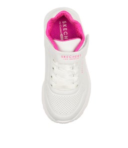 310451L UNO LITE JNR SK WHITE HOT PINK SMOOTH