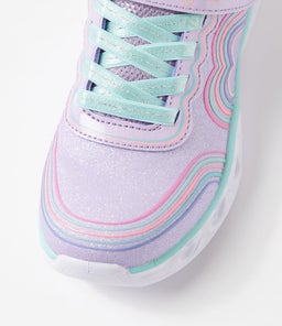 302689L HEART LIGHTS JNR SK LAVENDER MULTI MESH
