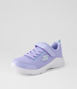 303563L SOLE SWIFTERS JNR SK LAVENDER TURQUOISE MESH