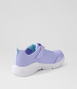 303563L SOLE SWIFTERS JNR SK LAVENDER TURQUOISE MESH