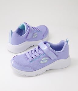 303563L SOLE SWIFTERS JNR SK LAVENDER TURQUOISE MESH