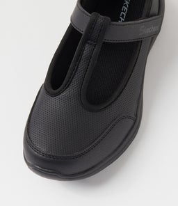 T BAR MARY JANE JNR SK BLACK BLACK SMOOTH