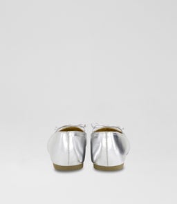 BALLET FLAT JUNIOR TY SILVER METALLIC PU