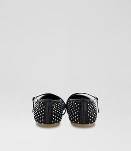 BALLET FLAT DIAMANTE JUNIOR TY BLACK DIAMANTE PU