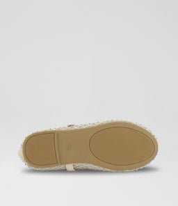 BALLET FLAT DIAMANTE JUNIOR TY OFF WHITE DIAMANTE PU