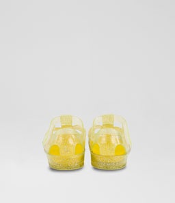 CLEAR JELLY SANDAL TDLR TY YELLOW PVC