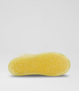 CLEAR JELLY SANDAL TDLR TY YELLOW PVC