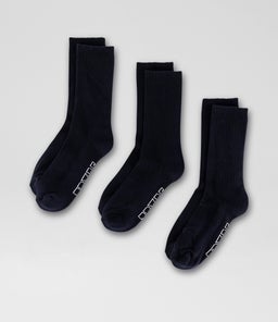 3 PACK CREW SOCK TY NAVY COTTON