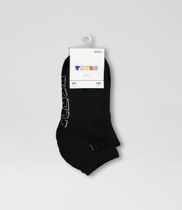 CORE 3 PACK ANKLE TY BLACK COTTON