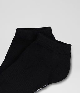 CORE 3 PACK ANKLE TY BLACK COTTON
