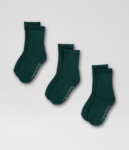 CORE 3 PACK CREW TY GREEN COTTON