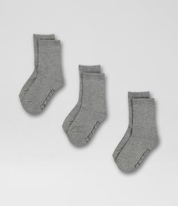 CORE 3 PACK CREW TY GREY COTTON