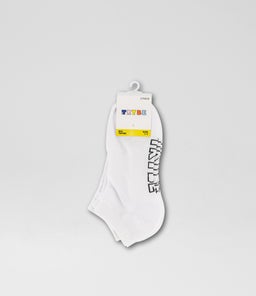 3 PACK ANKLE SOCK TY WHITE COTTON