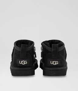 ULTRA MINI TODDLER UU BLACK SUEDE