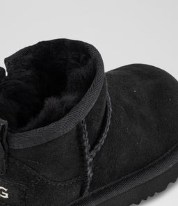 ULTRA MINI TODDLER UU BLACK SUEDE