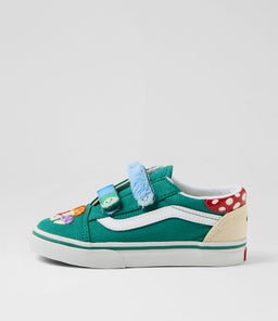 OLD SKOOL TODDLER VN GREEN CANVAS