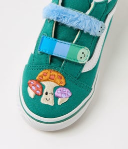OLD SKOOL TODDLER VN GREEN CANVAS