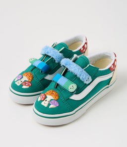 OLD SKOOL TODDLER VN GREEN CANVAS