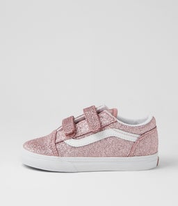 OLD SKOOL TODDLER VN GLITTER ROSE GOLD CANVAS