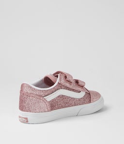 OLD SKOOL TODDLER VN GLITTER ROSE GOLD CANVAS