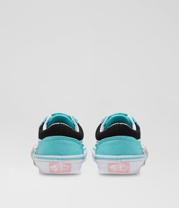 OLD SKOOL JNR VN BLACK GREEN WHITE CANVAS