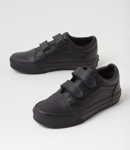 OLD SKOOL JNR VN BLACK MONO SMOOTH