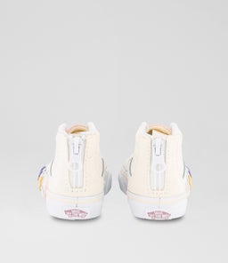 SK8 HI ZIP TODDLER VN WHITE CANVAS
