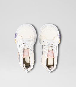 SK8 HI ZIP TODDLER VN WHITE CANVAS