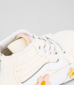 SK8 HI ZIP TODDLER VN WHITE CANVAS