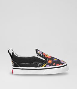 SLIP ON V TODDLER VN BLACK MULTI CANVAS