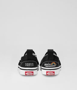 SLIP ON V TODDLER VN BLACK MULTI CANVAS
