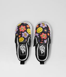 SLIP ON V TODDLER VN BLACK MULTI CANVAS