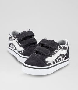 OLD SKOOL V LEOPARD TODDLER VN BLACK GREY WHITE CANVAS