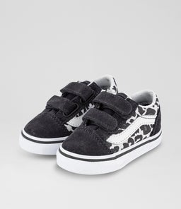 OLD SKOOL V LEOPARD TODDLER VN BLACK GREY WHITE CANVAS