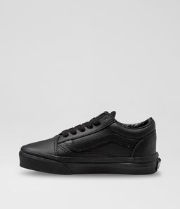 OLD SKOOL JUNIOR VN BLACK MONO LEATHER